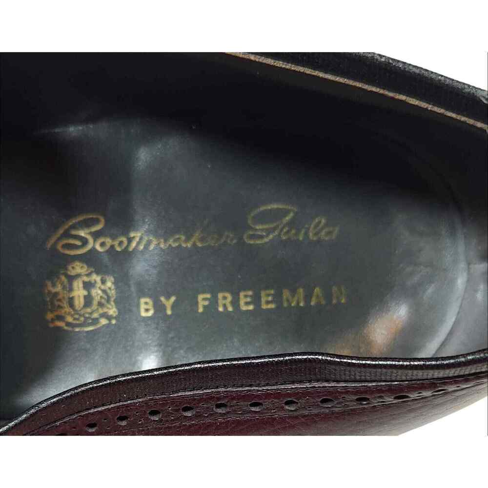 VINTAGE FREEMAN BOOTMAKERS GUILD BROWN SLIP-ONS SIZE 11C - Picture 9 of 10